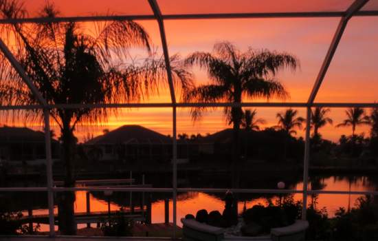 Villa Manatee sunrise